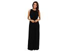 Calvin Klein - Pleated Maxi Dress (Black) - Apparel | Zappos