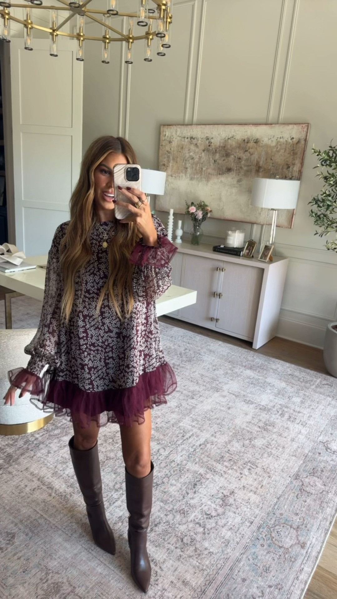 how adorable is this dress?! wearing a small 🤎 use code hollie40! 

 