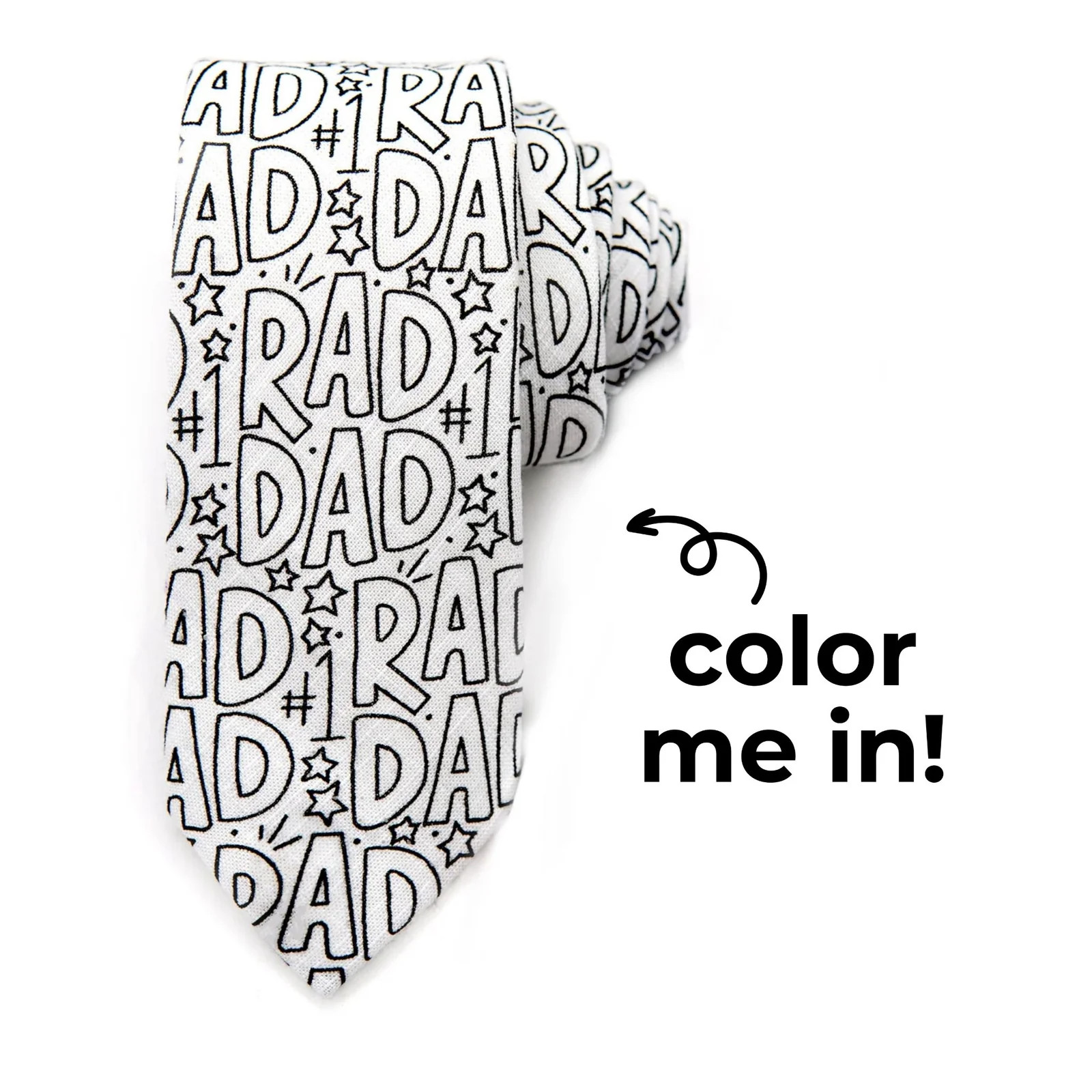 Rad & Happy "Rad Dad" Coloring Tie for Father's Day | Boon Ties