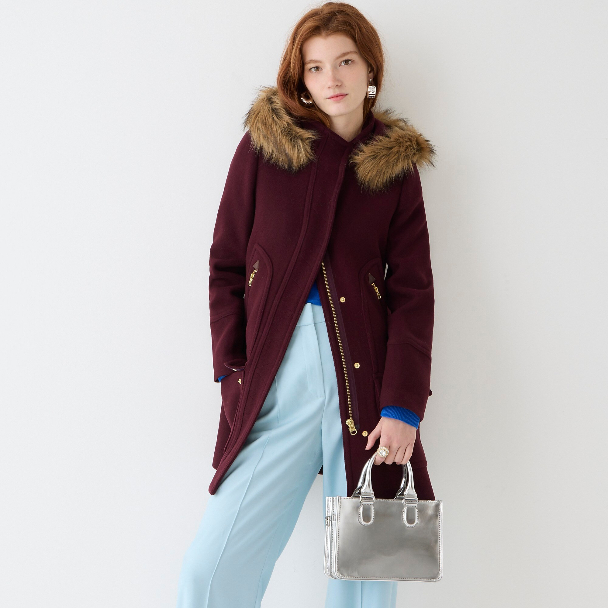 New chateau parka in Italian stadium-cloth wool | J. Crew US