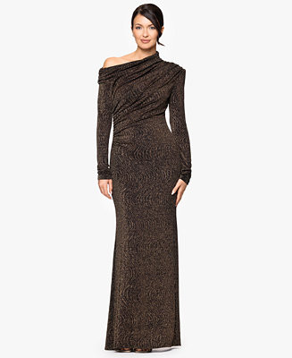 Women's Off-The-Shoulder Long-Sleeve Dress | Macy's