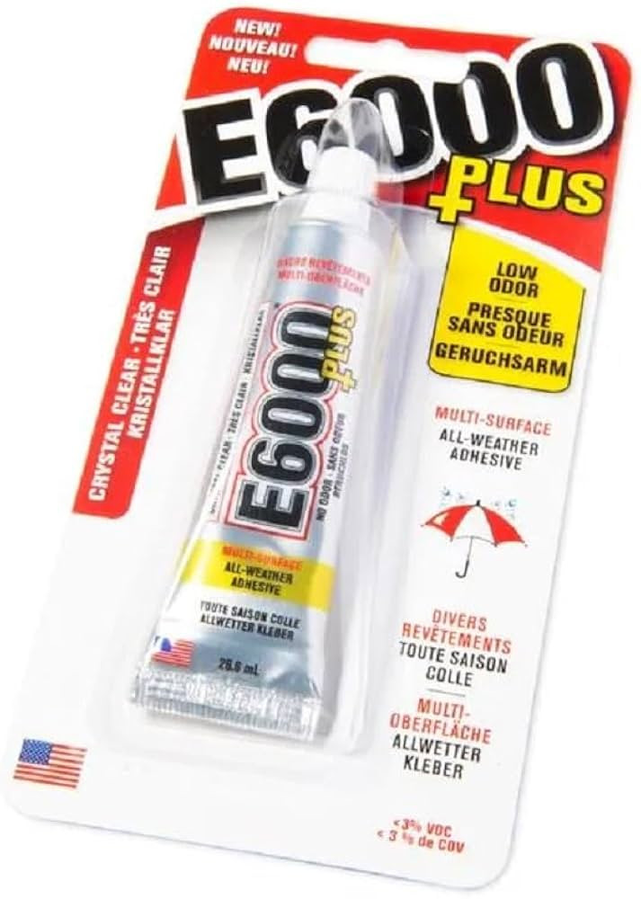 E6000 Eclectic 570110, Clear 0.9 Fl Oz E6000+Plus Multipurpose Adhesive | Amazon (US)