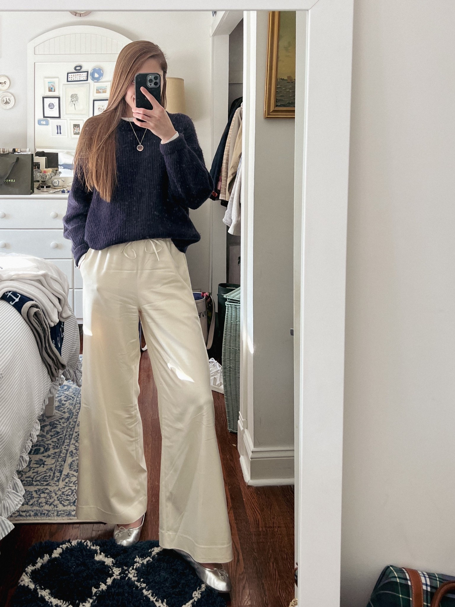 Preppy style, preppy outfit, Jcrew, everlane, ballet flats, Sam Edelman, Nancy Meyers aesthetic, spring outfit, spring style 

#LTKShoeCrush #LTKSaleAlert #LTKStyleTip