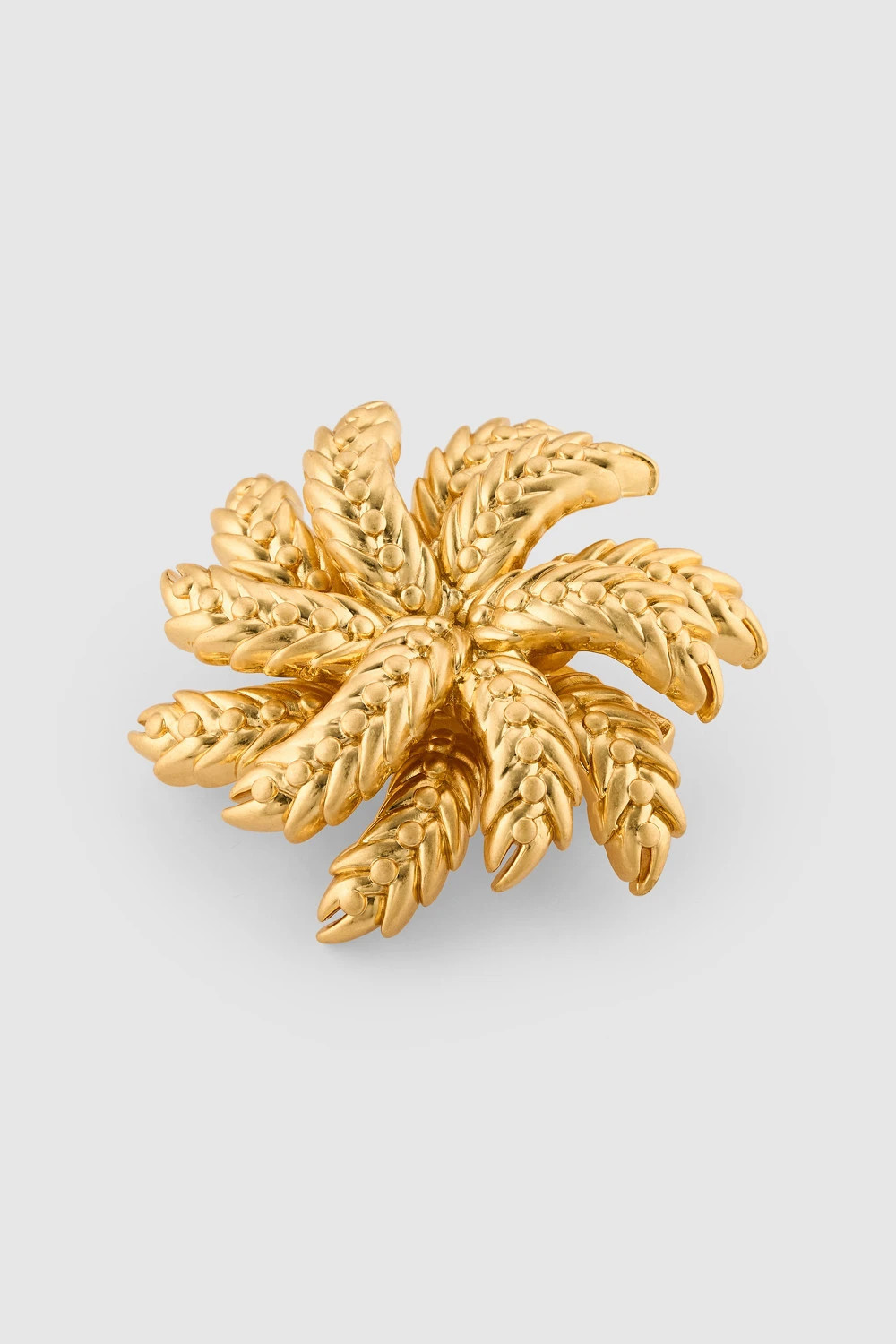 Wheat Brooch Worn Gold | Oroton