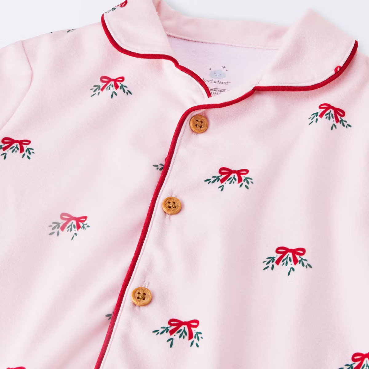 Toddler Girls' 2pc Long Sleeve Brushed Jersey Coat Pajama Set - Cloud Island™ | Target