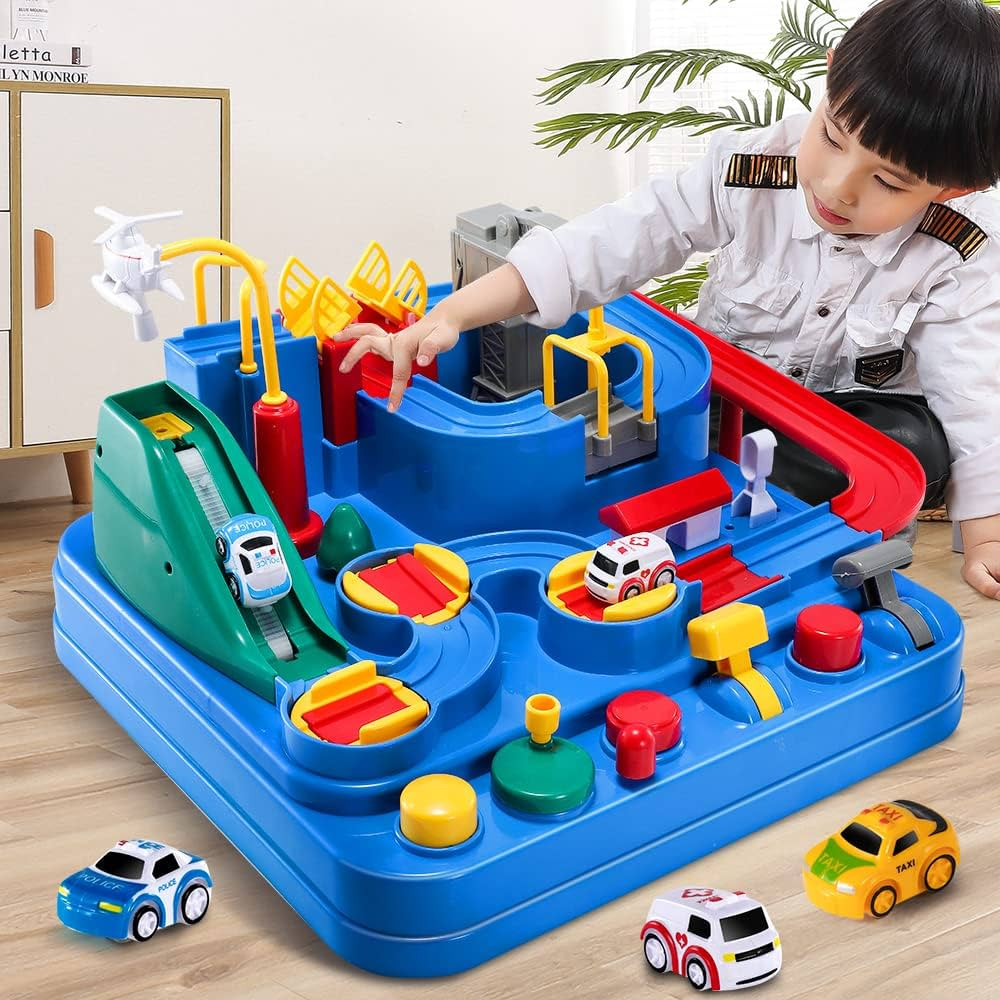 TEMI Kids Race Track Toys for Boy Car Adventure Toy for 3 4 5 6 7 Years Old Boys Girls, Puzzle Ra... | Amazon (US)