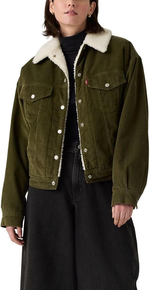 Levi's Womens 90s Sherpa Trucker Jacket (Standard and Plus) | Amazon (US)