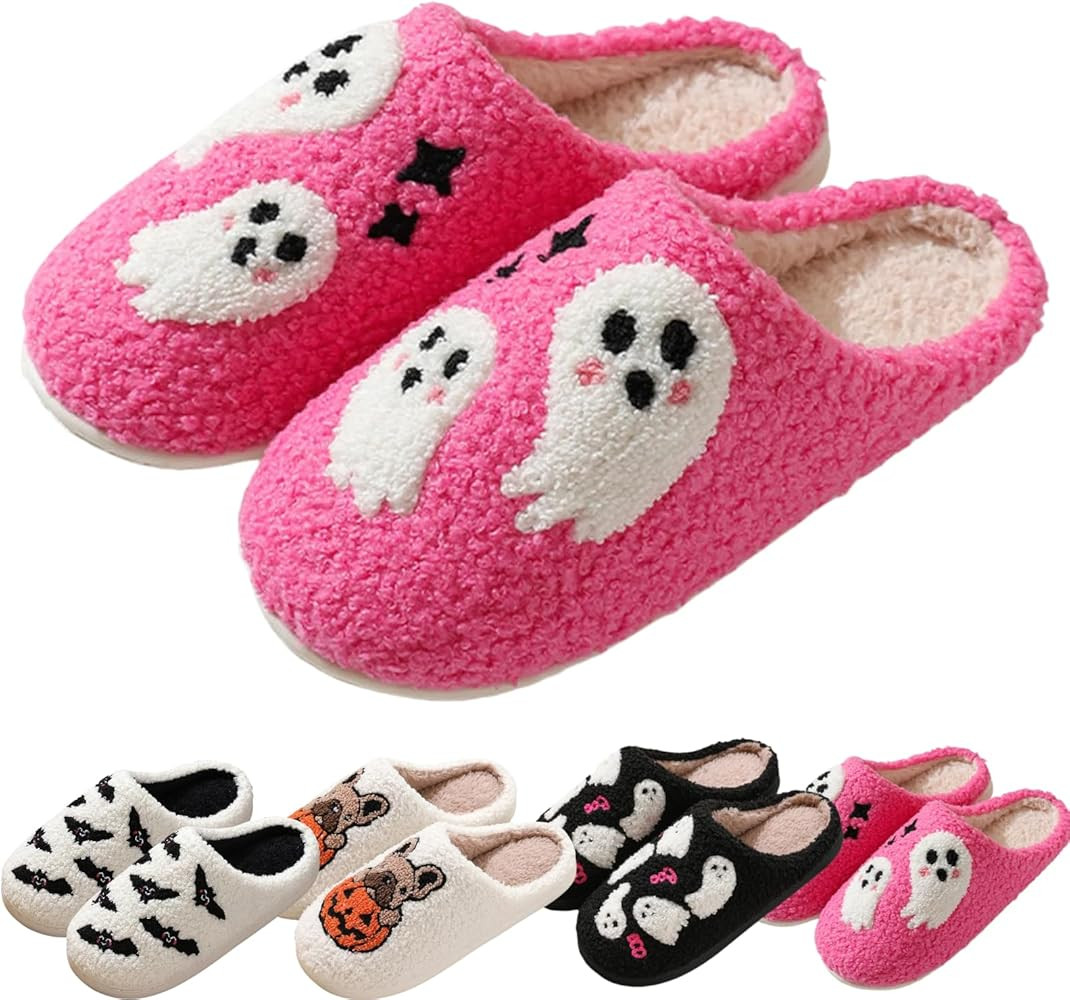 Halloween Slippers Fall Slipper 2025 Preppy Cute Aesthetic House Shoes | Amazon (US)