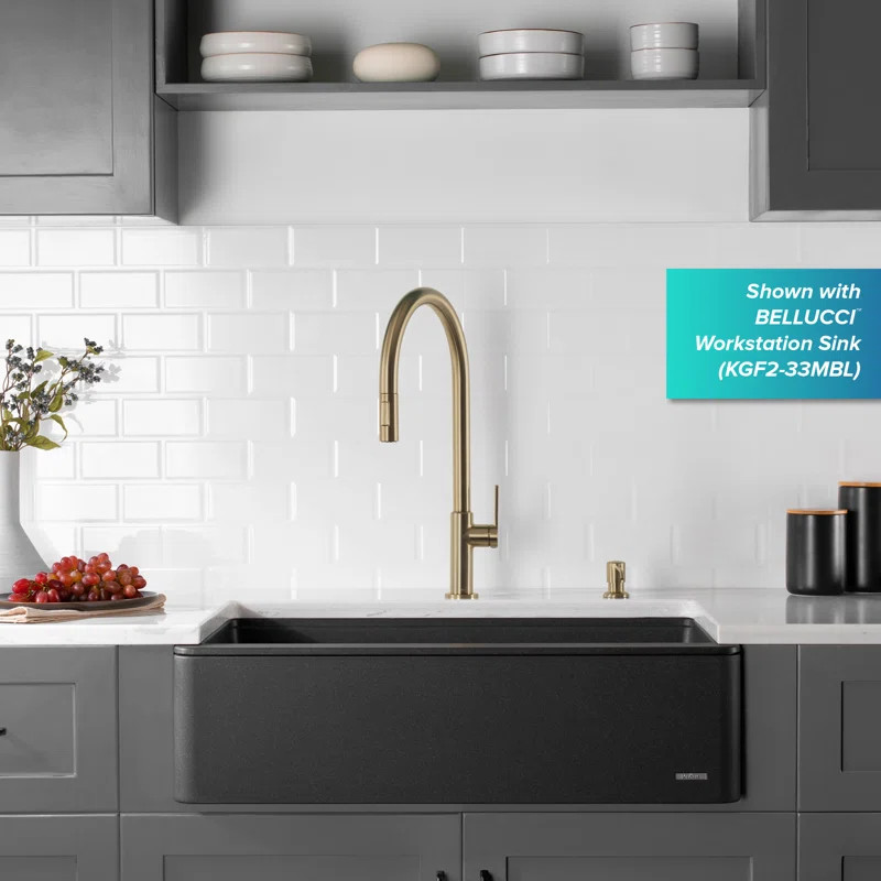 Oletto Single Handle Pull-Down Kitchen Faucet | Wayfair North America