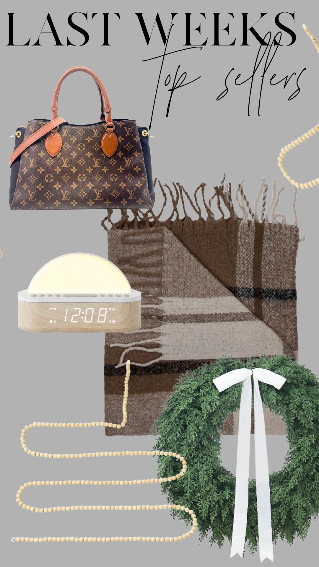Last week’s top sellers are all cozy, neutral pieces you can use all season long. Linking everything you loved — the classic tote, the warm plaid throw, the sunrise alarm clock, the wood bead garland, and the fresh-looking wreath. These are the items you kept coming back to, and I can see why. Shop them all in one place on my LTK.

#LTKhome #LTKfinds #LTKbestsellers #neutraldecor #holidayhome #winterdecor #giftideasunder100 #cozystyle


#LTKHome #LTKHoliday #LTKItBag