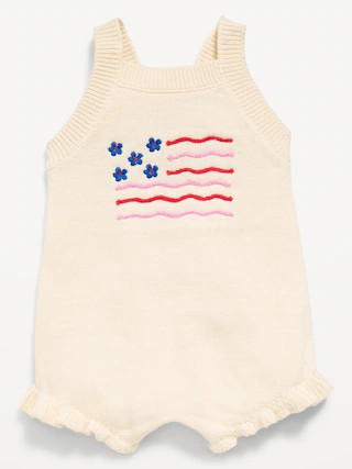Sleeveless Sweater-Knit One-Piece Romper for Baby | Old Navy (US)