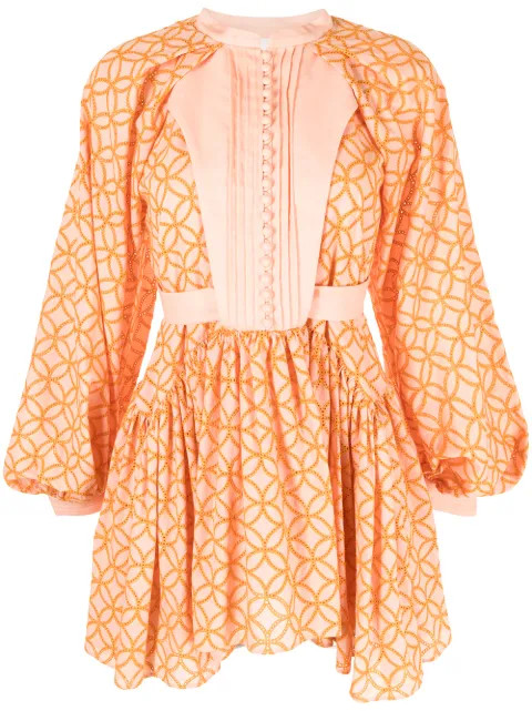 Gibson geometric-print mini dress | Farfetch (US)