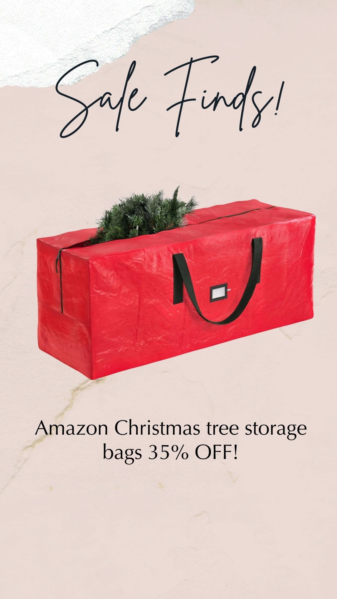 Amazon Christmas tree storage bags on sale 

#LTKHoliday #LTKHome #LTKSaleAlert