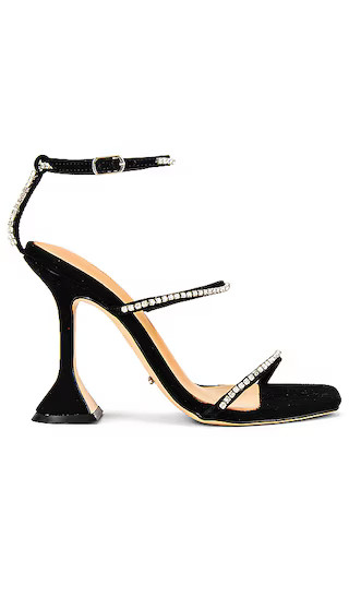 Shy Sandal in Black Suede | Revolve Clothing (Global)