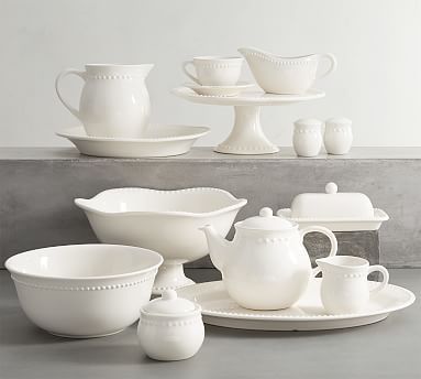 Emma Stoneware Beaded Serveware Collection | Pottery Barn (US)