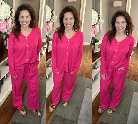 💗Cutest pajamas ever complete with the real raw unfiltered morning look! Perfect for any #CrazyBusyMama 

#LTKover40 #LTKhome #LTKfindsunder50