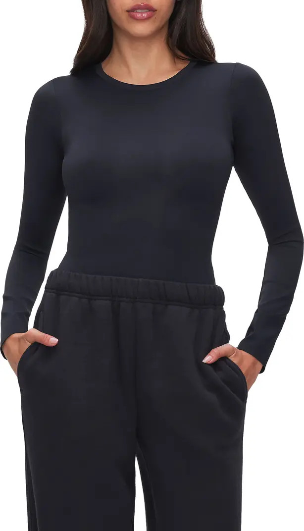 Good American Scuba Crewneck Bodysuit | Nordstrom | Nordstrom