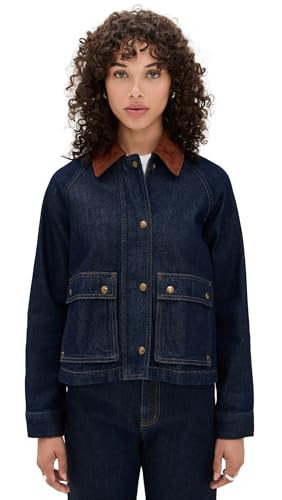 Madewell Women's Denim Trapeze Jacket, Rinse Wash, XXS | Amazon (US)