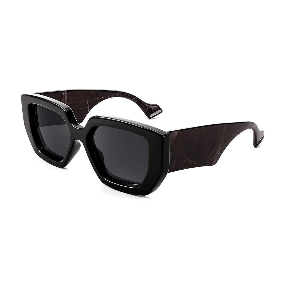 FEISEDY Oversized Square Sunglasses for Women Men Thick Frame Shades B4074 | Amazon (US)