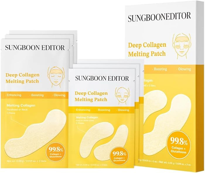 SUNGBOON EDITOR Deep Collagen Melting Patch | Collagen & Glutathione, Hydrating Patch, Firm-Looki... | Amazon (US)