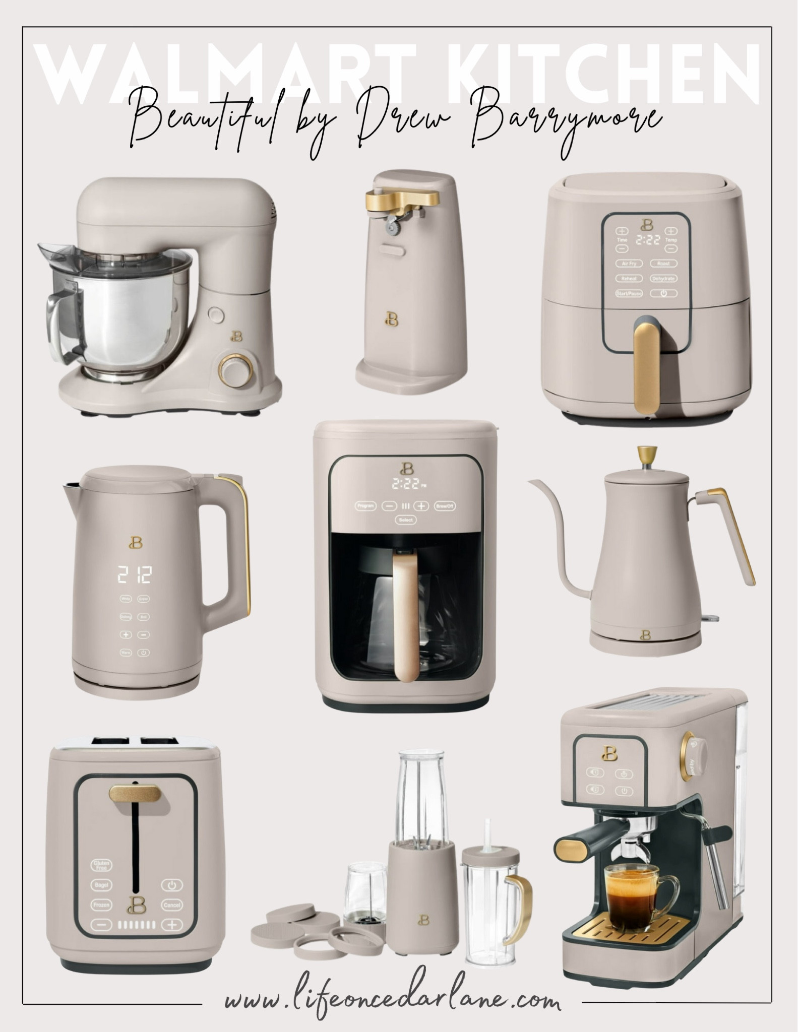 Neutral Kitchen Faves - Beautiful by Drew Barrymore! Snag our fave kitchen appliances from Walmart! Loving this pretty taupe color!

#kitchenappliances #walmarthome #walmartkitchen #kitchenmusthaves 


#LTKhome #LTKGiftGuide #LTKfindsunder100