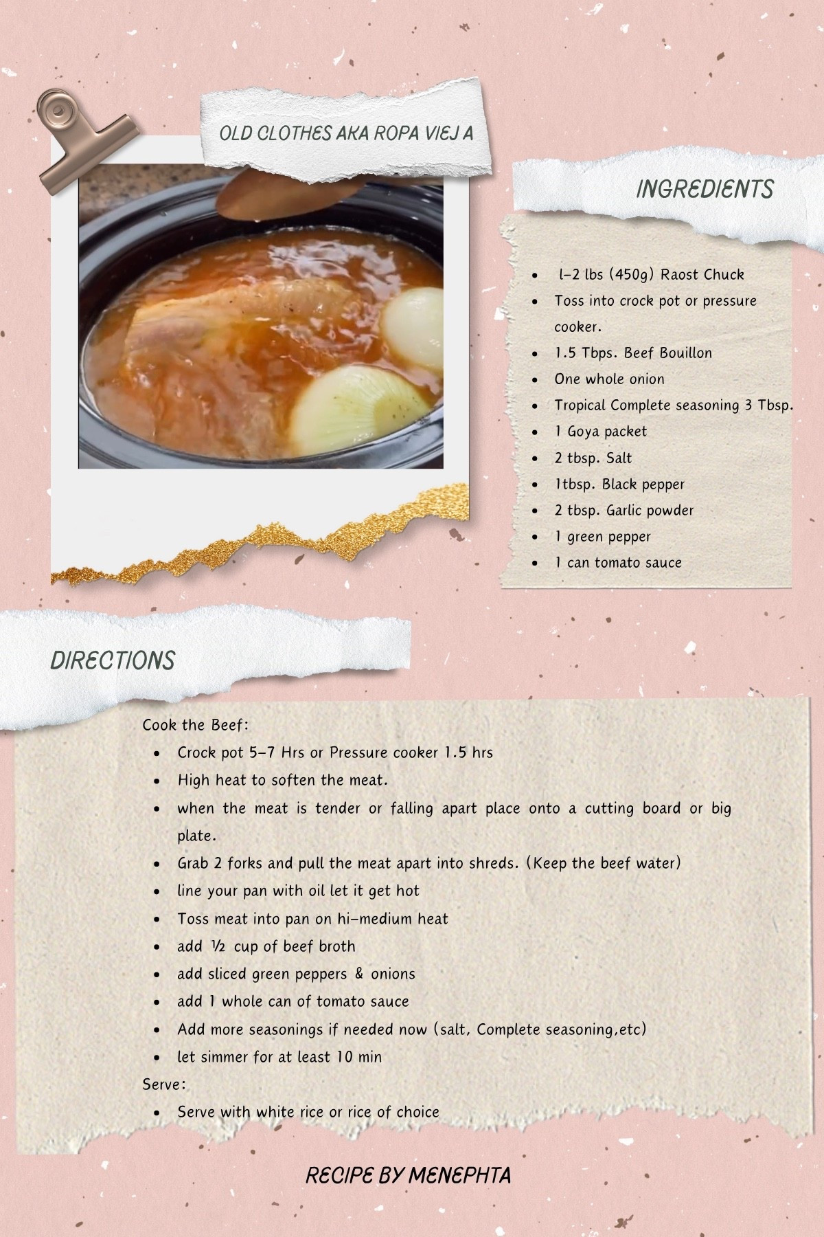 Old clothes aka Ropa Vieja #food #recipe #ltkrecipes #ltk #Food