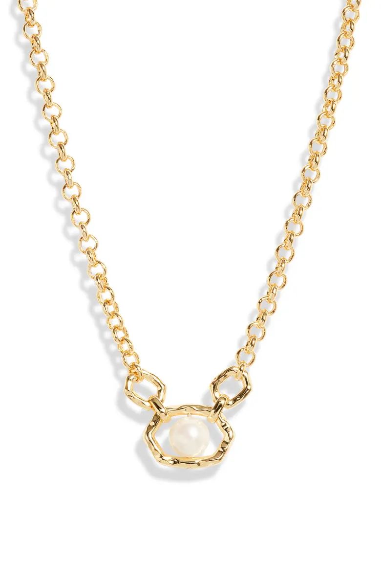 Kendra Scott Alanna Cultured Pearl Pendant Necklace | Nordstrom | Nordstrom