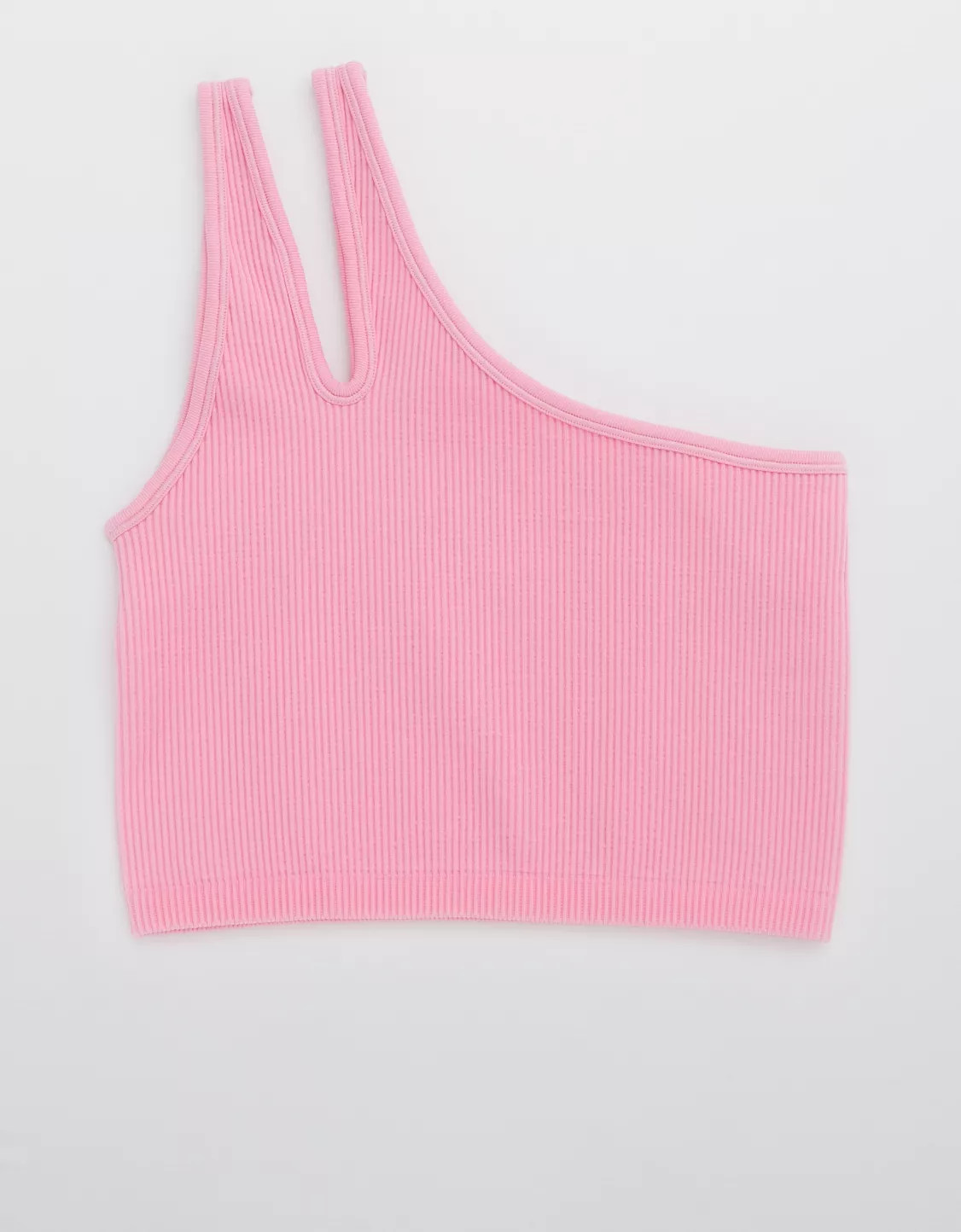 OFFLINE By Aerie Seamless One Shoulder Longline Sports Bra | American Eagle Outfitters (US & CA)