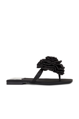 Jeffrey Campbell Perennial Sandal in Black Satin from Revolve.com | Revolve Clothing (Global)
