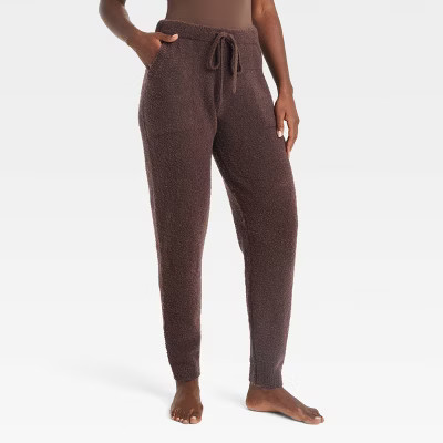 Women's Sweater Joggers - Auden™ Brown S | Target