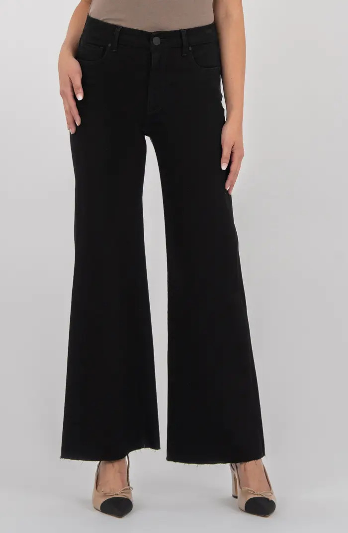Meg Raw Hem Wide Leg Jeans | Nordstrom