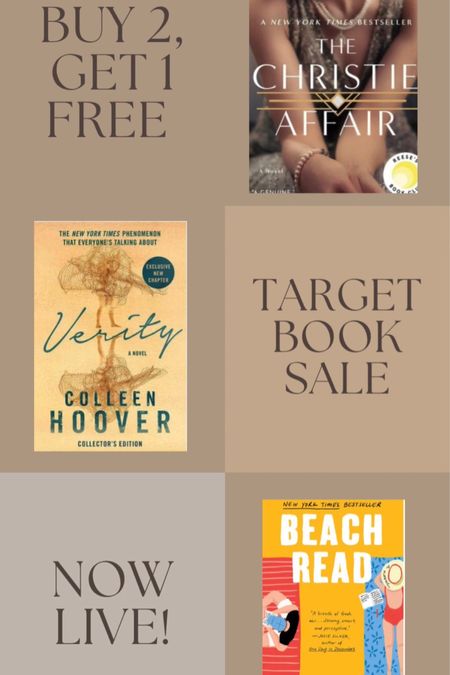 Target Black Friday deal: buy 2 books, get one free! 

Books 
Christmas gifts 
Black Friday sale 

#LTKCyberWeek #LTKGiftGuide