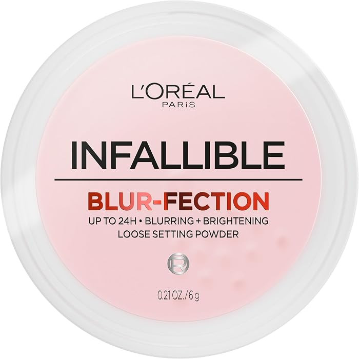 L'Oreal Paris Infallible Blur-fection Longwear Loose Setting Powder, Blurring Face Powder With Up... | Amazon (US)