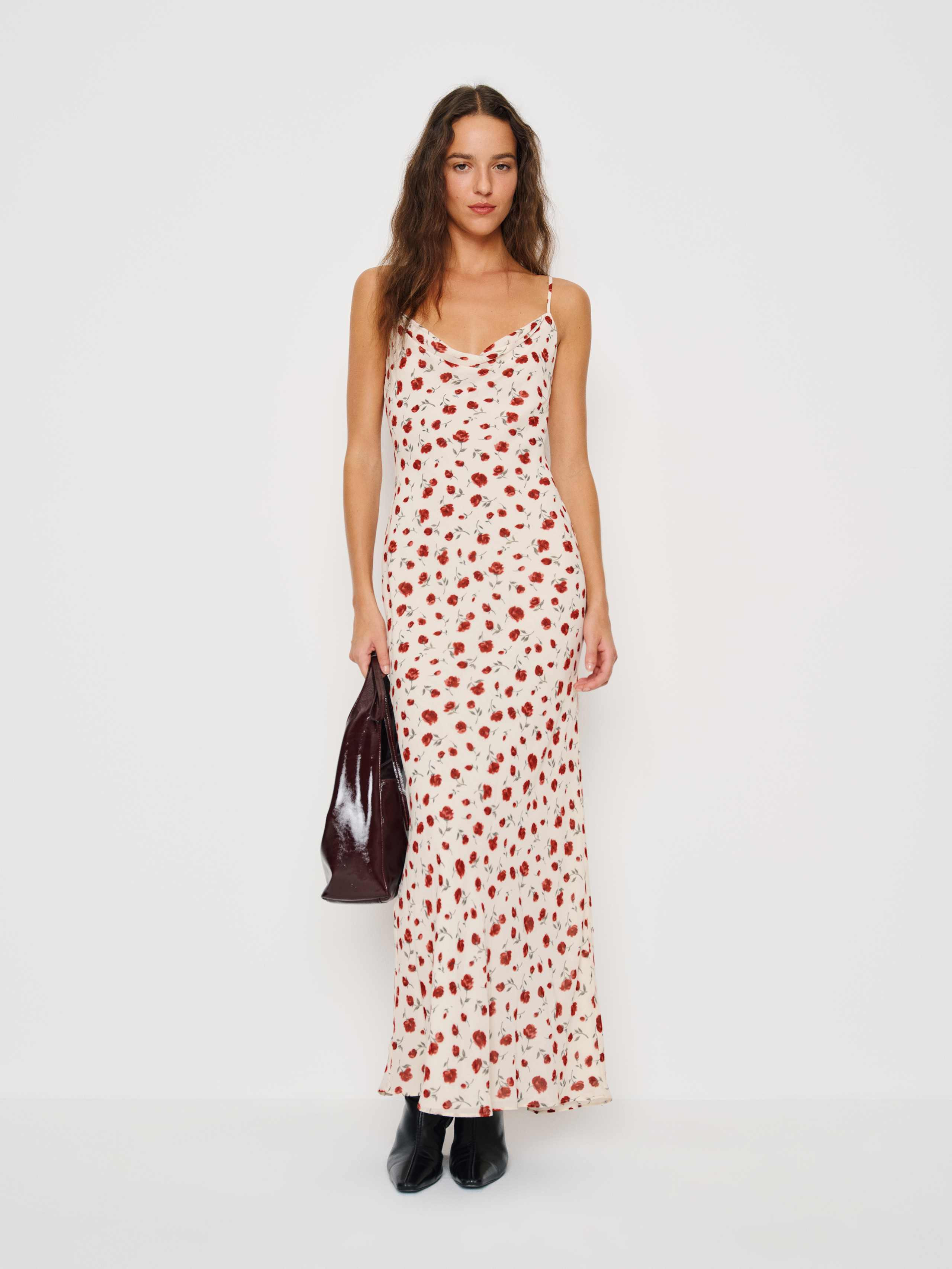Reformation Drina Dress Ivory Medium | Reformation (Global)