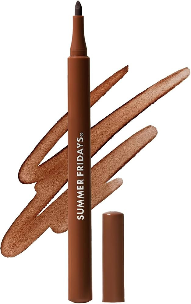Summer Fridays Flushed Lip Stain Liner, 12hr Wear & Transfer-Proof, Mocha | Amazon (US)