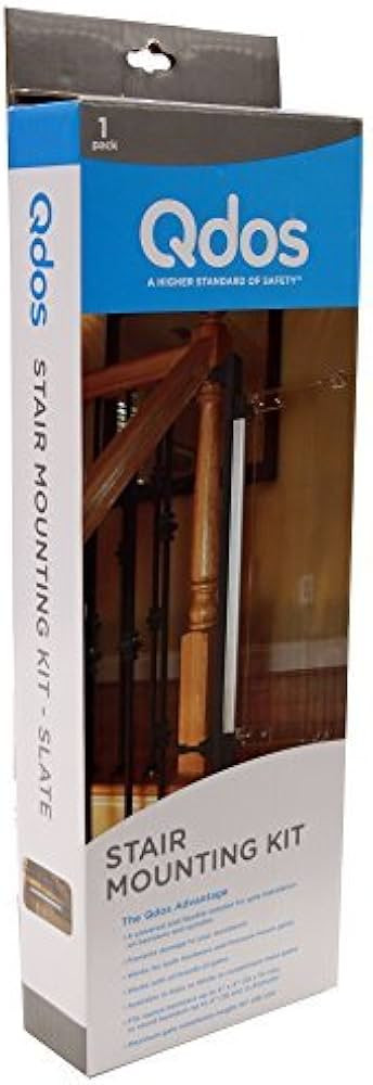 Qdos Universal Stair Mounting Adapter for All Baby Gates | Slate | Universal Solution for Gate In... | Amazon (US)
