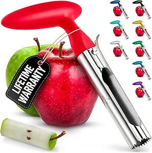Zulay Kitchen Premium Apple Corer Tool - Ultra Sharp, Stainless Steel, Serrated Blades for Easy C... | Amazon (US)