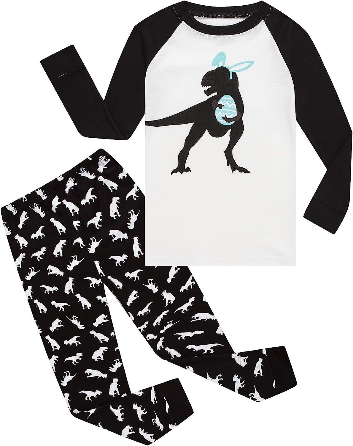 Little Boys Pajamas Long Sleeve 100% Cotton Toddler Boys Pjs Kids Clothes Pants Set | Amazon (US)