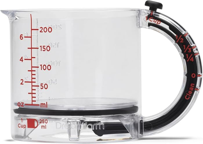 Dreamfarm Upcup All-in-1 Adjustable Measuring Cup, Metric & Imperial Measurements up to 1 Cup - B... | Amazon (US)