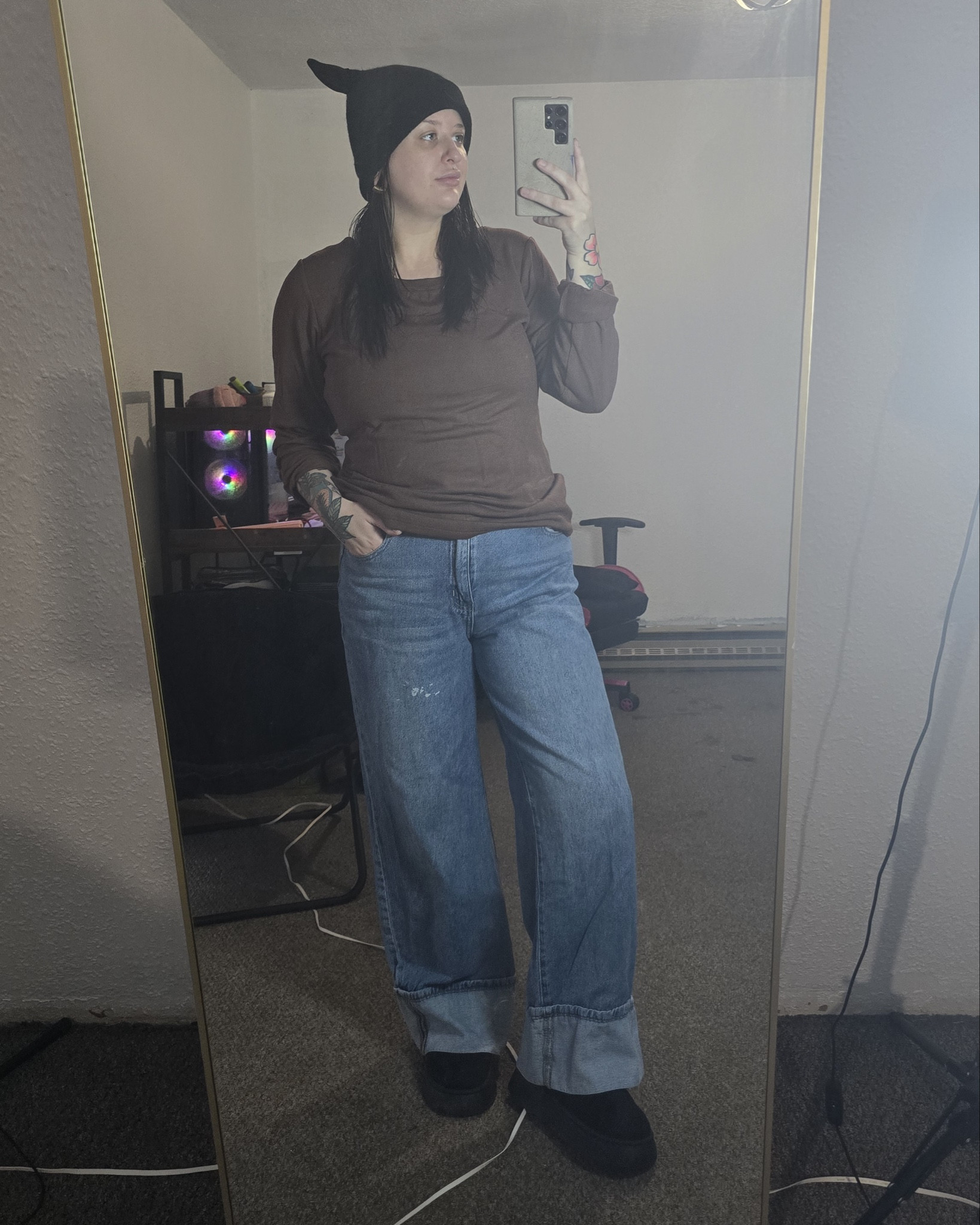 Cozy ootd for work today! 

#workoutfit #winteroutfit #casusloutfitinspo #trendyjeans #trendyoutfit #cozyoutfitinspo

#LTKFindsUnder50 #LTKSeasonal #LTKStyleTip