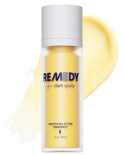 Remedy for Dark Spots | Advanced Discoloration Correcting Serum | Retinol, Kojic Acid, Tranexamic Acid, Niacinamide, Mandelic Acid | Fragrance Free, Sensitive Skin | By Dermatologist Dr. Shah | 1fl oz | Amazon (US)