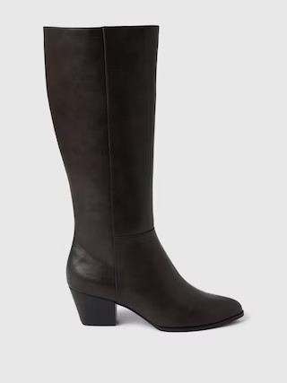 Vegan Leather Tall Heeled Boots | Gap (US)