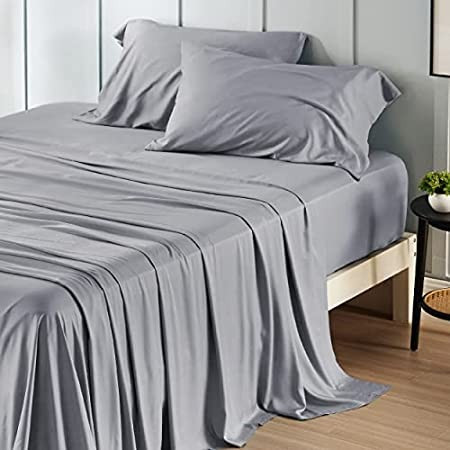 Hotel Sheets Direct 100% Bamboo Sheets - California King Size Sheet and Pillowcase Set - Cooling, 4- | Amazon (US)