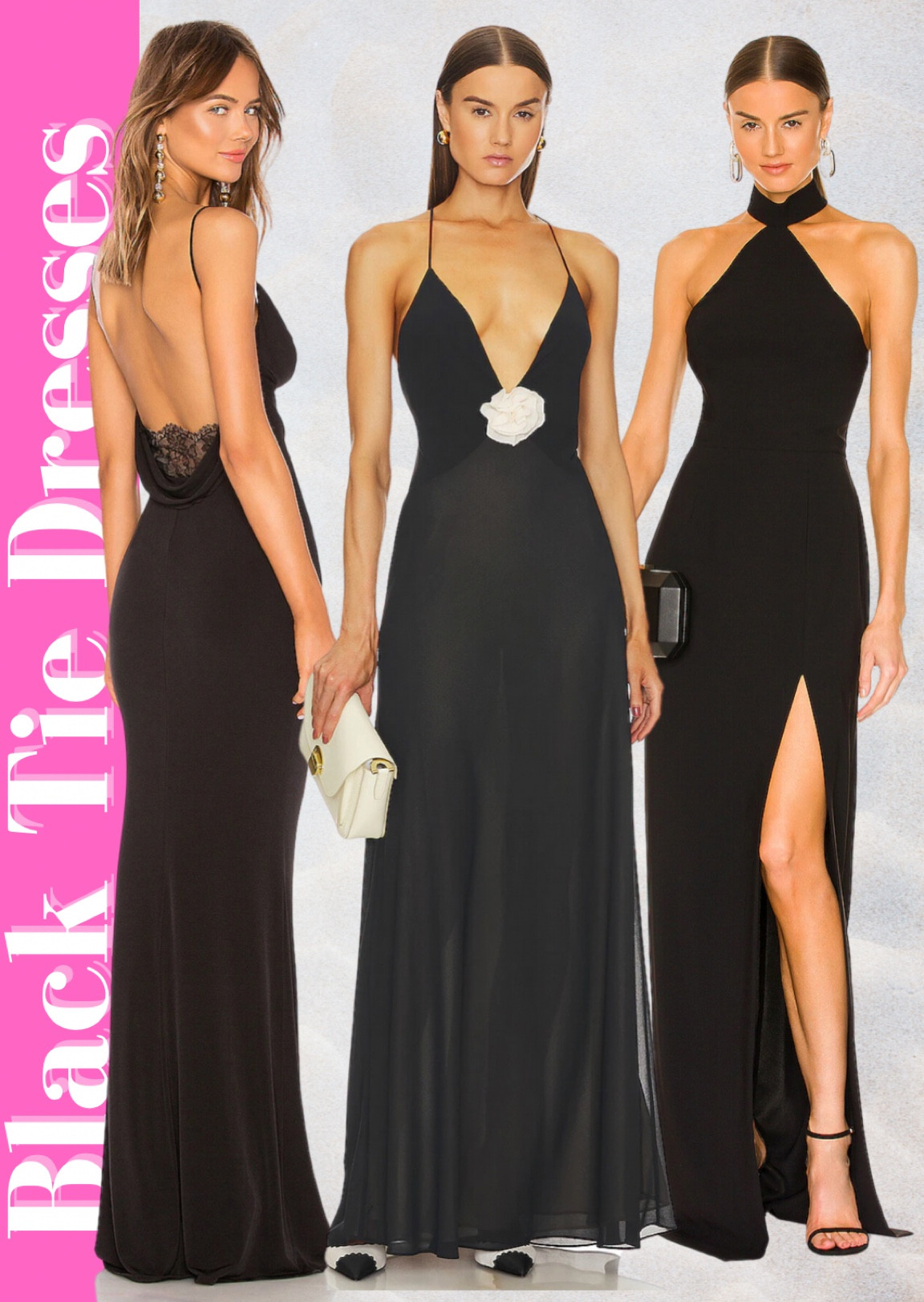 Black Sheer Evening Dress