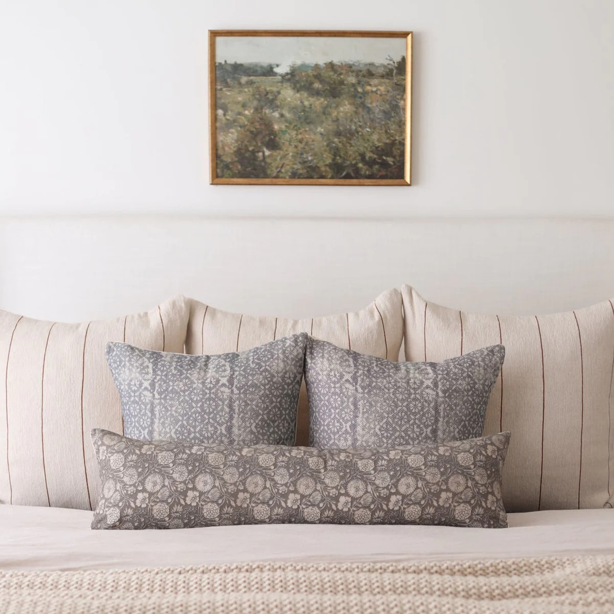 Gracie - Lumbar Pillow Cover 12x20" | 12x40" | Woven Nook