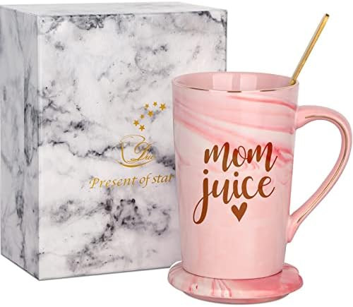 Mom Juice Mom Gift Marble Coffee Mug, Mother's Day Christmas Gift for Mom Mommy Mama Mother Mothe... | Amazon (US)