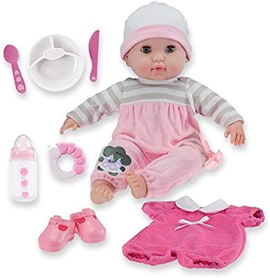 15" Realistic Soft Body Baby Doll with Open/Close Eyes | JC Toys - Berenguer Boutique | 10 Piece ... | Amazon (US)