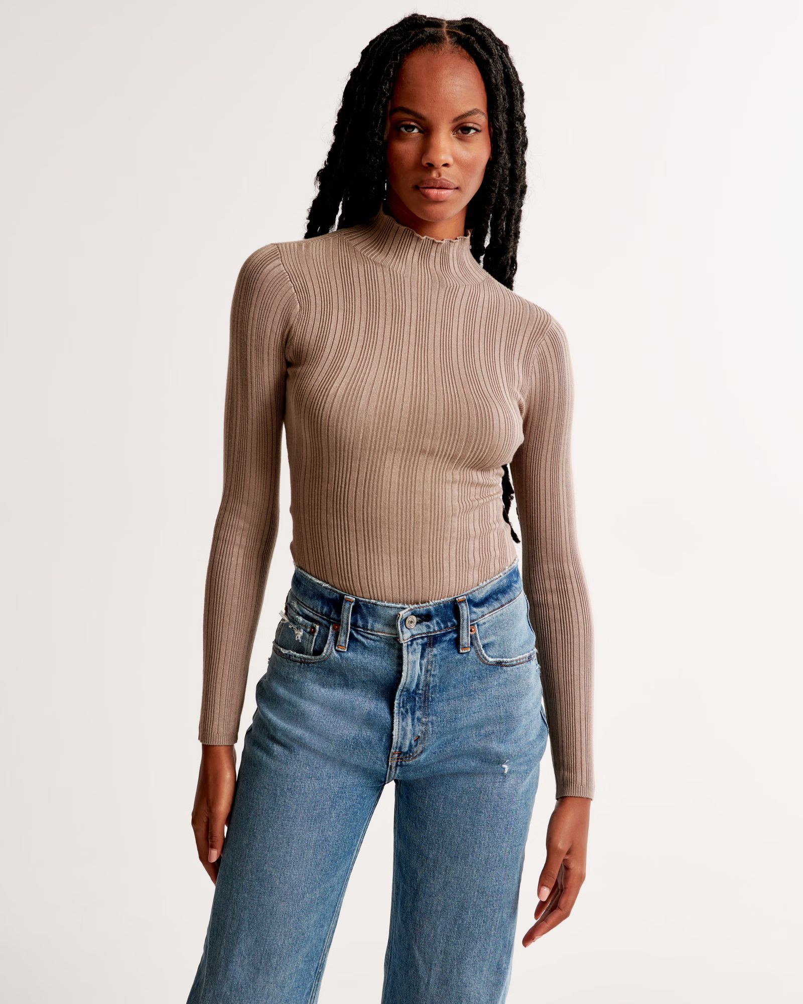 Women's Turtleneck Sweater Bodysuit | Women's New Arrivals | Abercrombie.com | Abercrombie & Fitch (US)