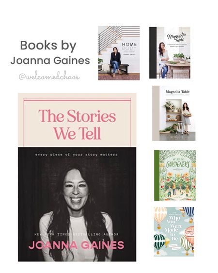 Books by Joanna Gaines

#books #author #JoannaGaines

#LTKhome #LTKfamily #LTKkids