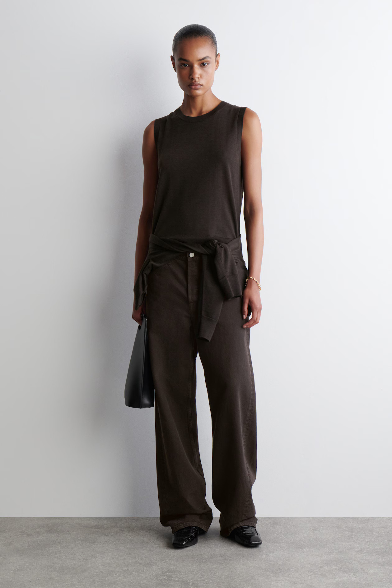 FACADE STRAIGHT-LEG JEANS - BROWN | COS | COS UK